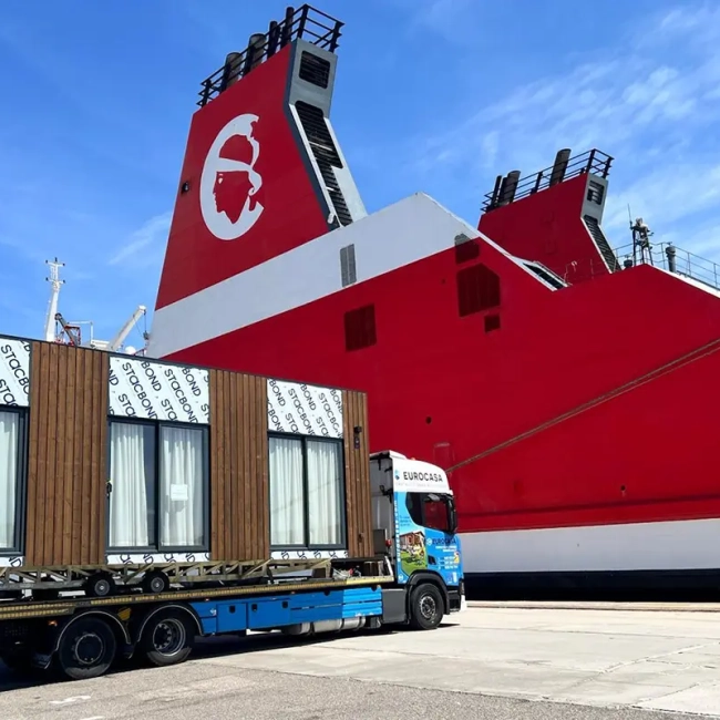 Transporte de mobil homes a islas -Nidify